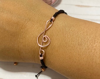 Treble Clef Bracelet, gift for singers, music bangle, treble clef jewelry, gifts for musician, music jewelry, gifts for teens, note bangle
