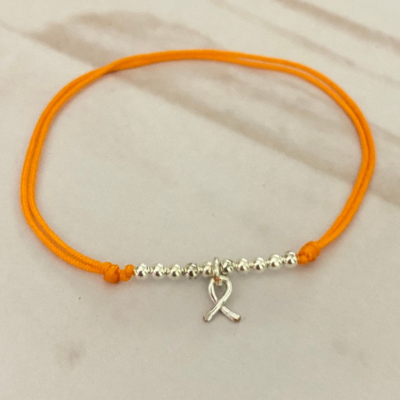 Leukemia Awareness Bracelet orange string bracelet multiple Etsy