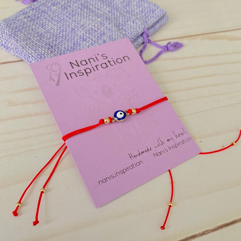 Evil Eye Charm Bracelet Red String Protection Bracelet Red Etsy