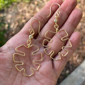 Monstera Leaf Earrings, earrings for her, leaf drop earrings, monstera earrings, leaf shaped earrings, natural jewelry, gold plated leaf,