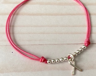 Braccialetto Per La Consapevolezza Del Cancro Al Seno - Nastro Rosa, Acciaio Inossidabile, Regalo Solidale - Foto 8