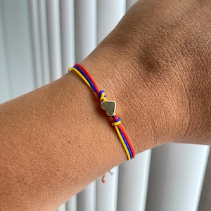 Venezuela Adjustable Bracelet, I love venezuela bracelet, primary colors bracelet, colombian bracelet,