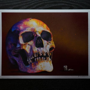 Original / Skull / Color Rush / Hand Drawing image 1