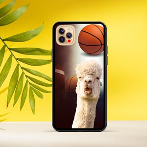 Lama und Baseball Hülle für iPhone, Handyhülle Cat Meme Parody, Inspirational Cover für iPhone 16 Pro Max, 15 Plus, 14, 13, 12, 11