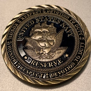 US Navy Reserve Challenge Coin *** Great Gift for a Navy Veteran or Active Military ***