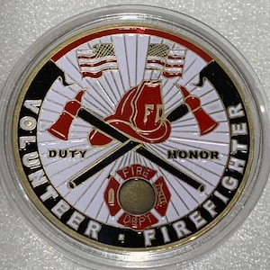 10 Pieces of Volunteer Firefighter Challenge Coin