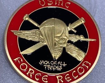 US Marine Corps Recon Force Operations Challenge Coin