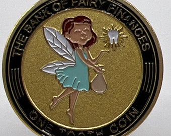 Tooth Fairy Münze, ""In Tooth We Trust"" Andenken."