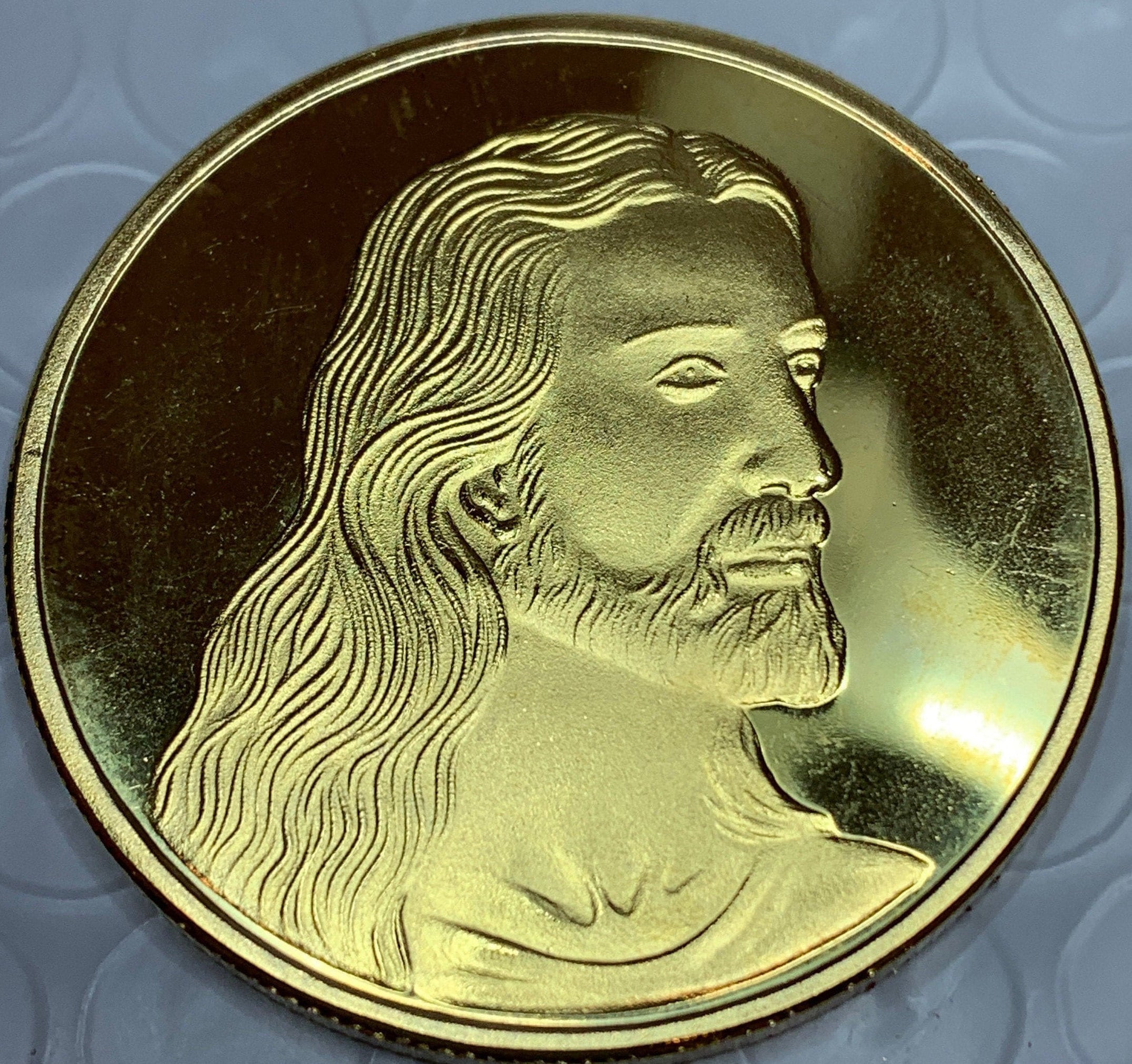 イエスキリスト様の金貨 イエスと最後の晩餐の金メッキ金属コイン 100 枚 *素晴らしい