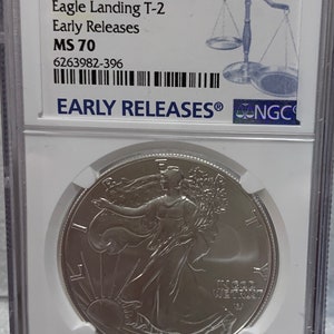 2021 American Silver Eagle Type 2 NGC MS70 Early Releases