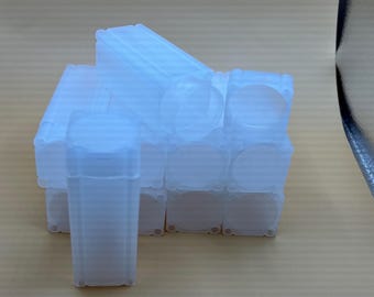 NBEADS 60 Tubos Para Monedas De 140x32 Mm, Con Tapa De Rosca Y Diámetro Interior De 26 Mm