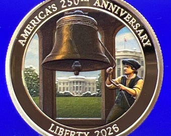 US 250th Anniversary Challenge Coin, Liberty Bell