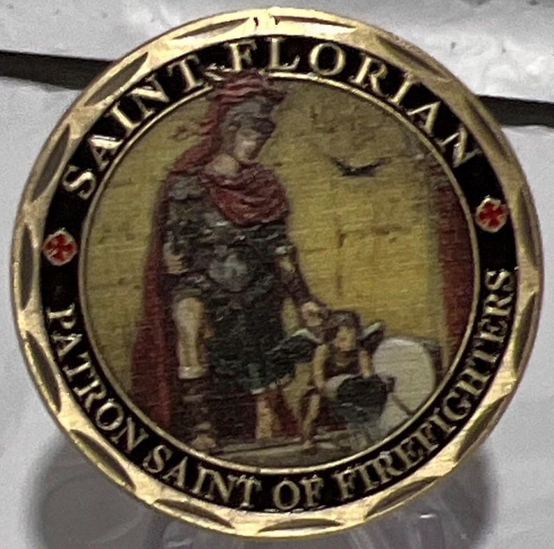 USA MEDAL FIRE AND RESCUE ATLANTA FIRE RESCUE EST.1882 SAINT FLORIAN,PATRON SAIN