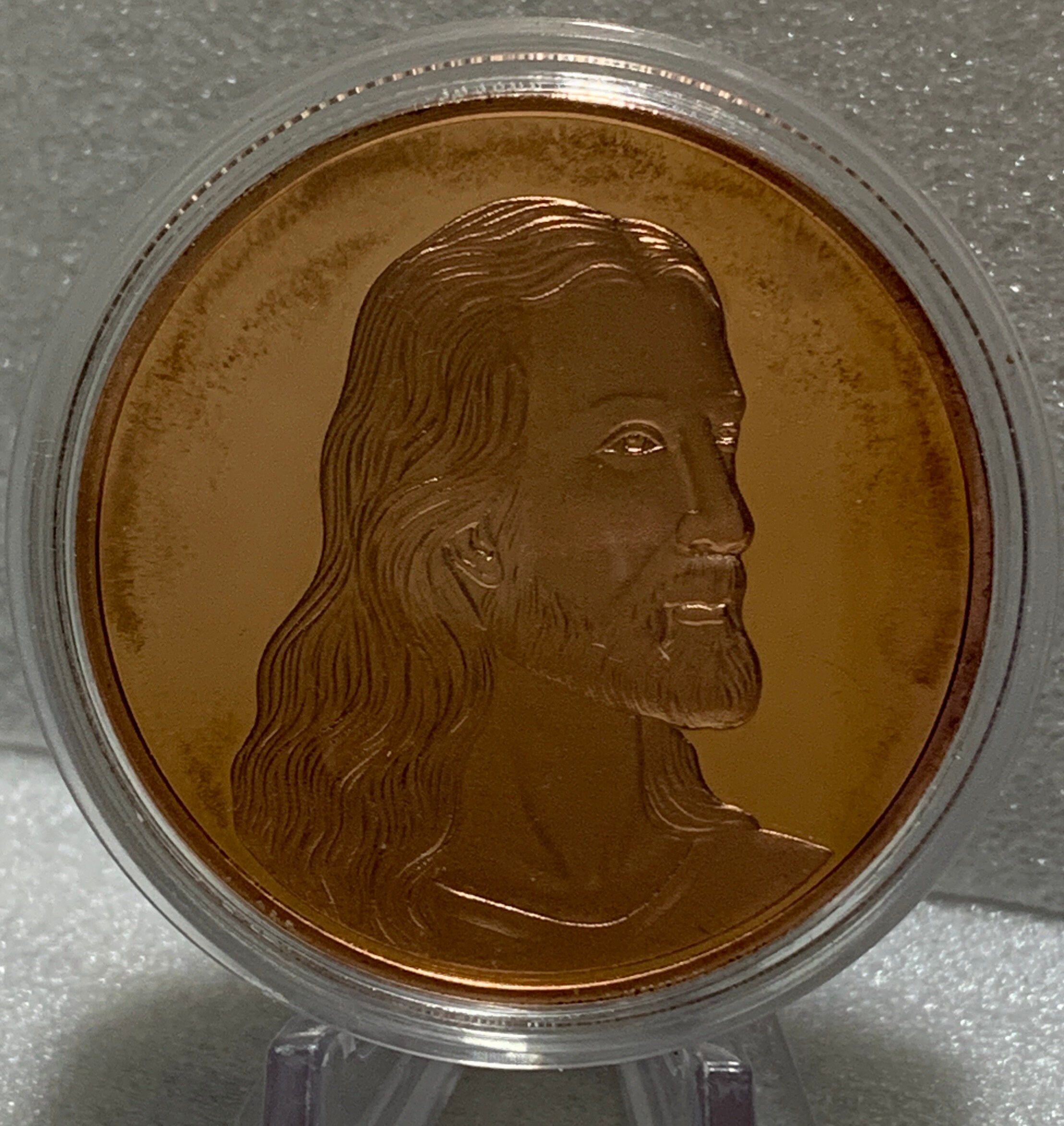 Jesus & Last Supper Copper Plated Metal Coin (40mm) - Religious Keepsake,  Communion Gift - Etsy
