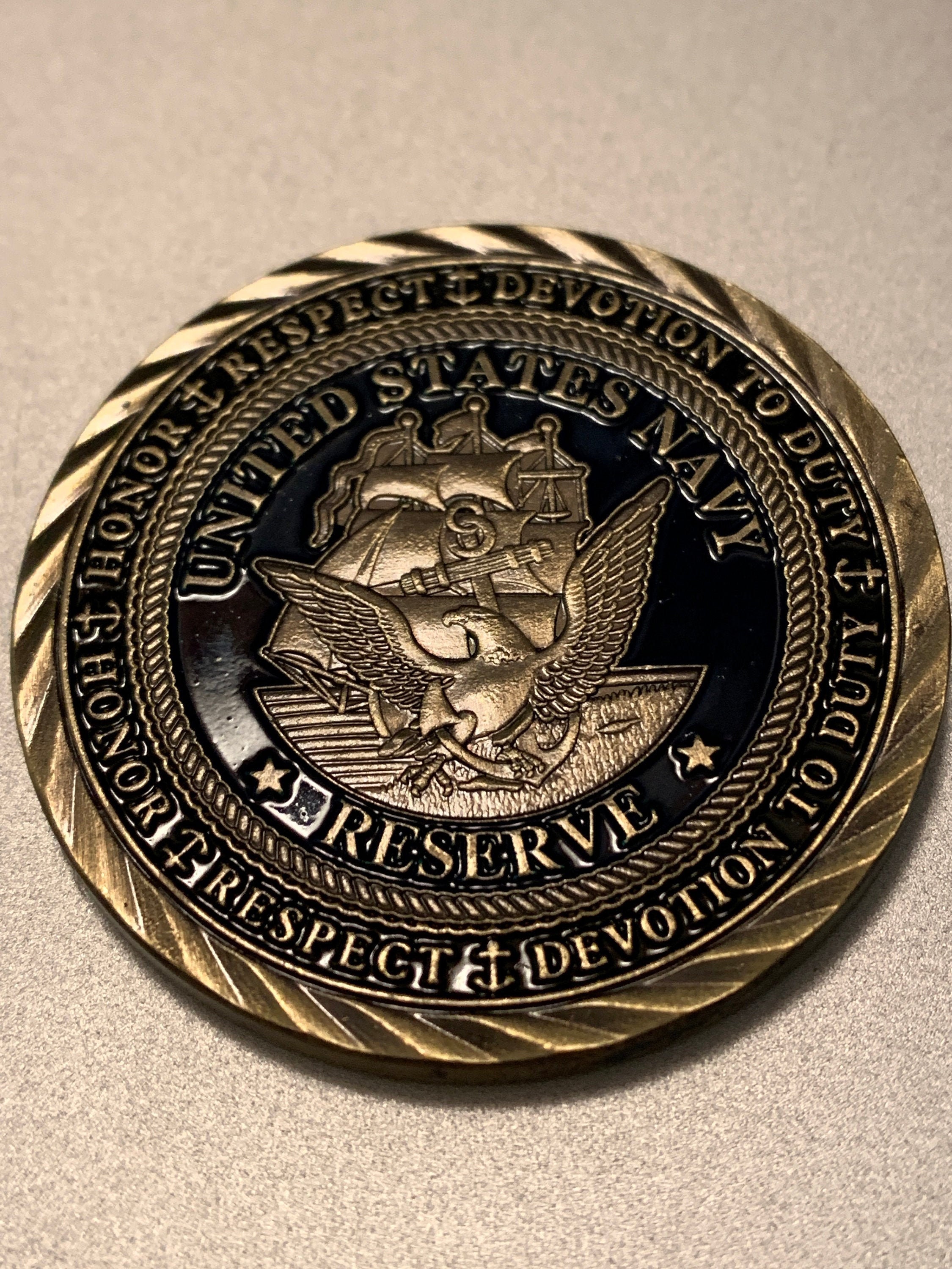 US Navy Reserve Challenge Coin *** Great Gift for a Navy Veteran or Active Military ***