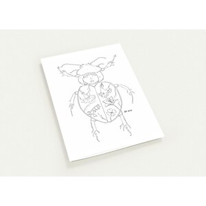 Petal Sisters - Premium Pack of 10 Greeting Cards - Lady Beetle