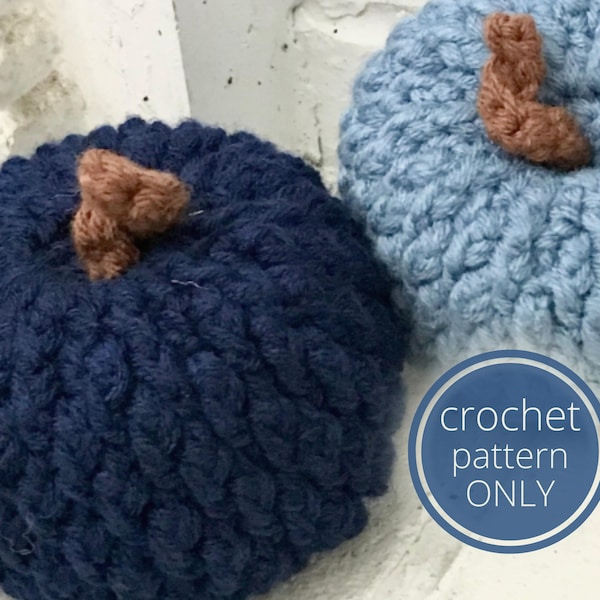 PDF Alpine Stitch Pumpkin Crochet Pattern. How to crochet Fall and Halloween decor tutorial