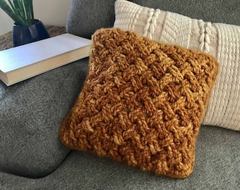 The Griffin Pillow Celtic Weave Crochet Pattern | Video Tutorial | Digital download