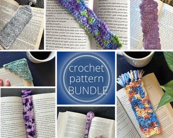 PDF 13 BUNDLE Bookmark Crochet PATTERNS - Easy Projects for Book Lovers and Crocheters. Beginner friendly crochet pattern bundle