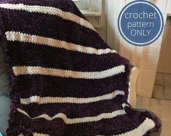 Velvet Baby Blanket Crochet Pattern: Moss & Shell Stitches (PDF Pattern)