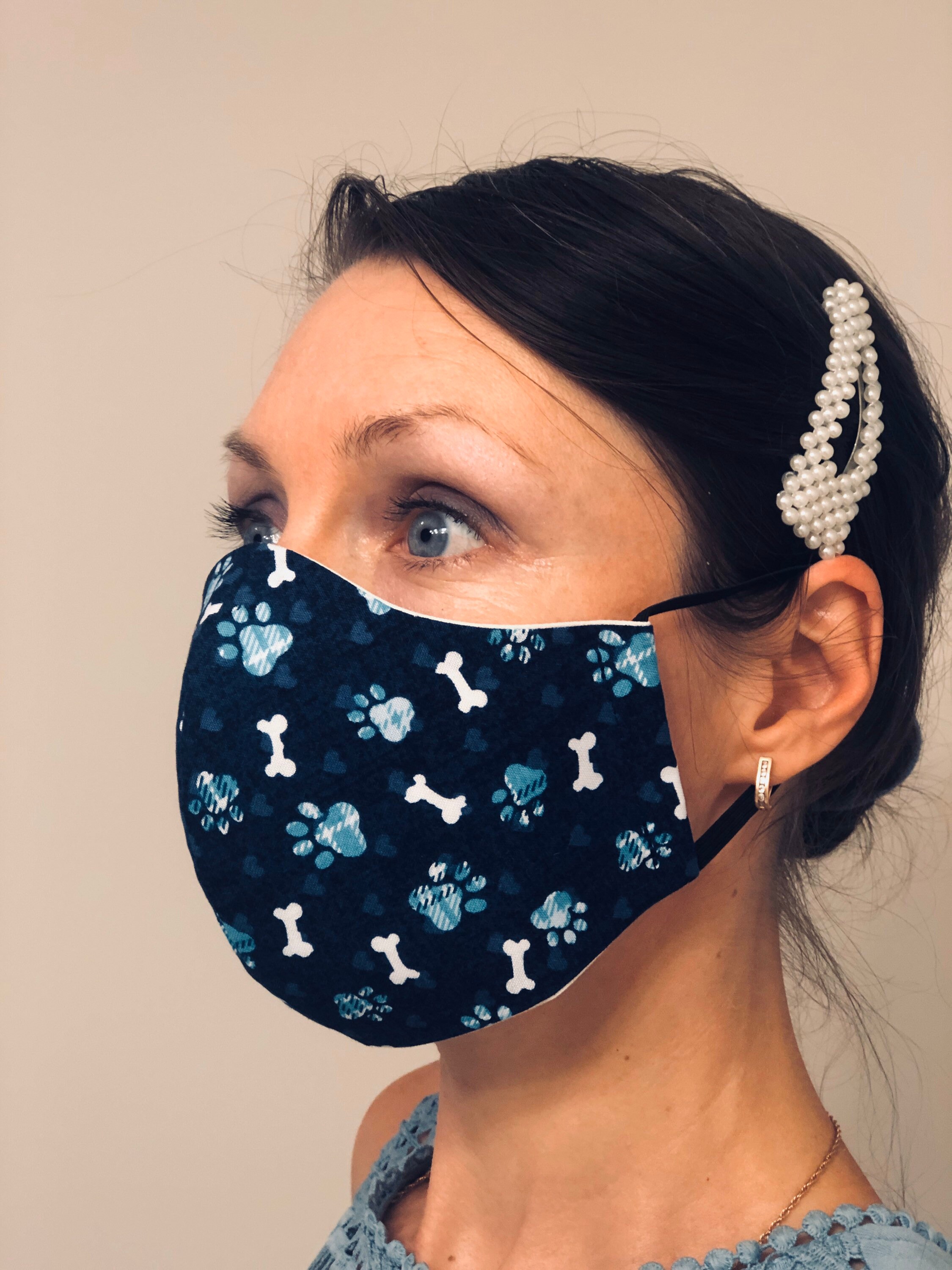 Custom face mask made in the US washable breathing cotton Etsy
