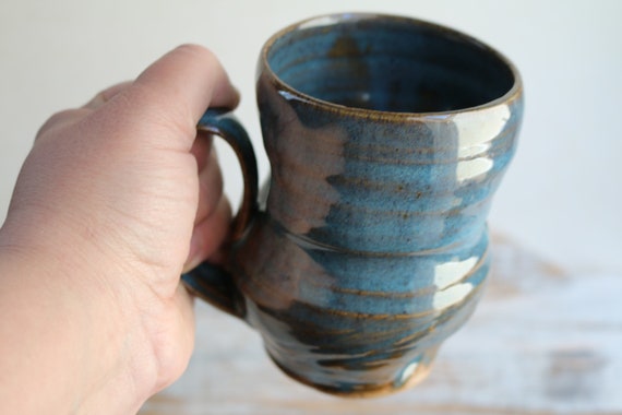 Pottery coffee or tea  green ceramic mug. Ceramic tea mug large . Green tea mug. wabi sabi style. For coffee lovers.   Cappuccino lovers.