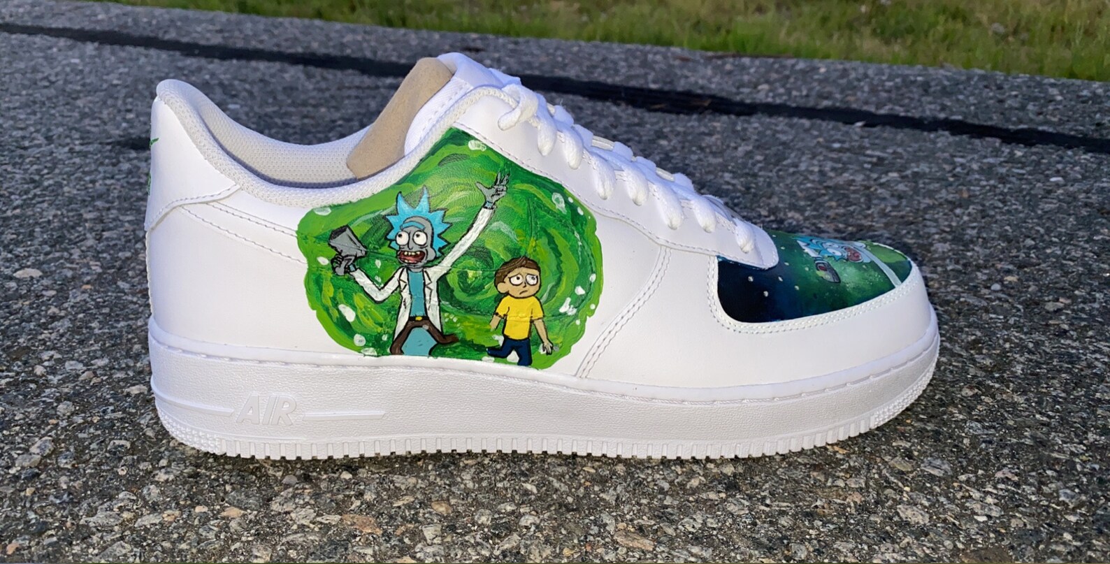 rick and morty air force 1's