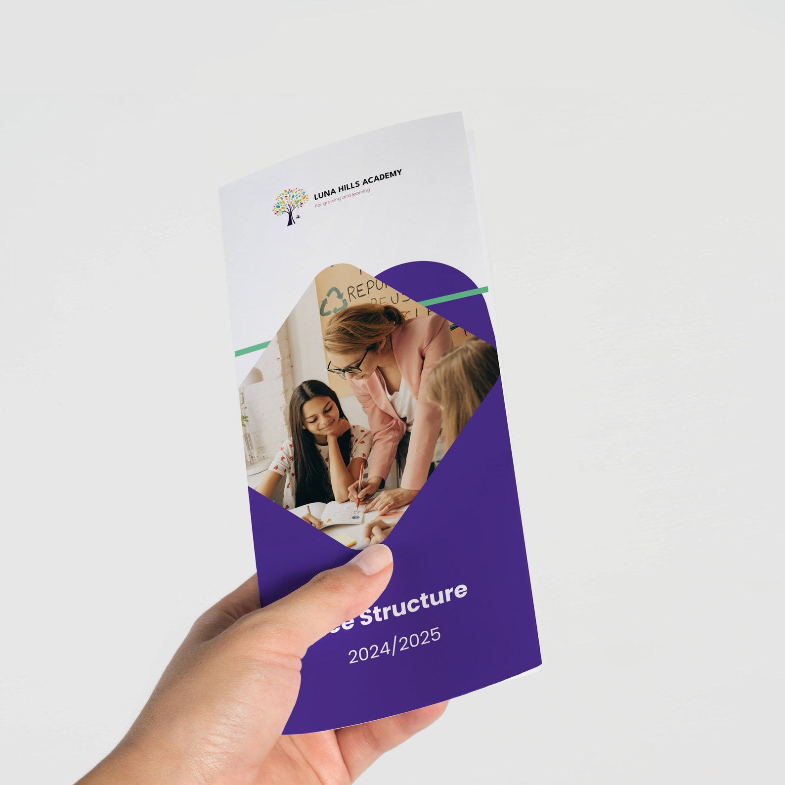 Editable Fee Structure Trifold Brochure Template | School Editable ...