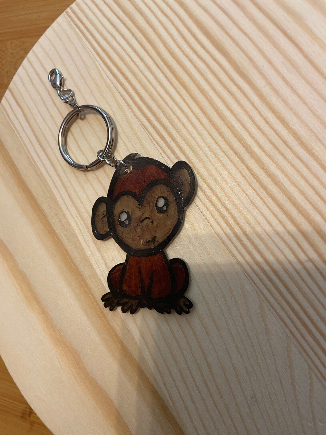 Small Monkey Keychain Etsy