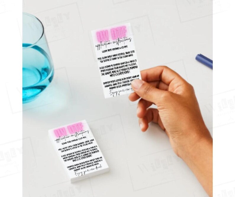 UVDTF Application Instructions png Digital Files Printable File image 2