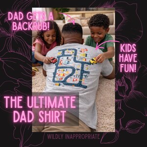 Tired Dads Back Rub Racetrack Short-Sleeve Unisex T-Shirt Funny Dad shirts