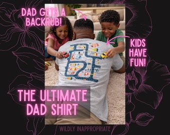 Müde Dads Back Rub Rennbahn Kurzärmeliges Unisex T-Shirt Lustige Dad-Shirts