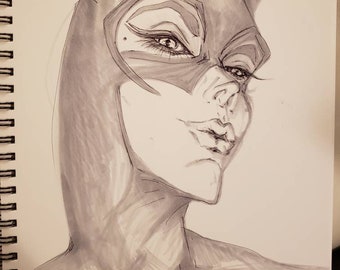 Mujer Gato/Kevin Bacon Impresión