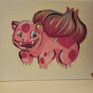 Mini Garlic Bulbasaur Painting
