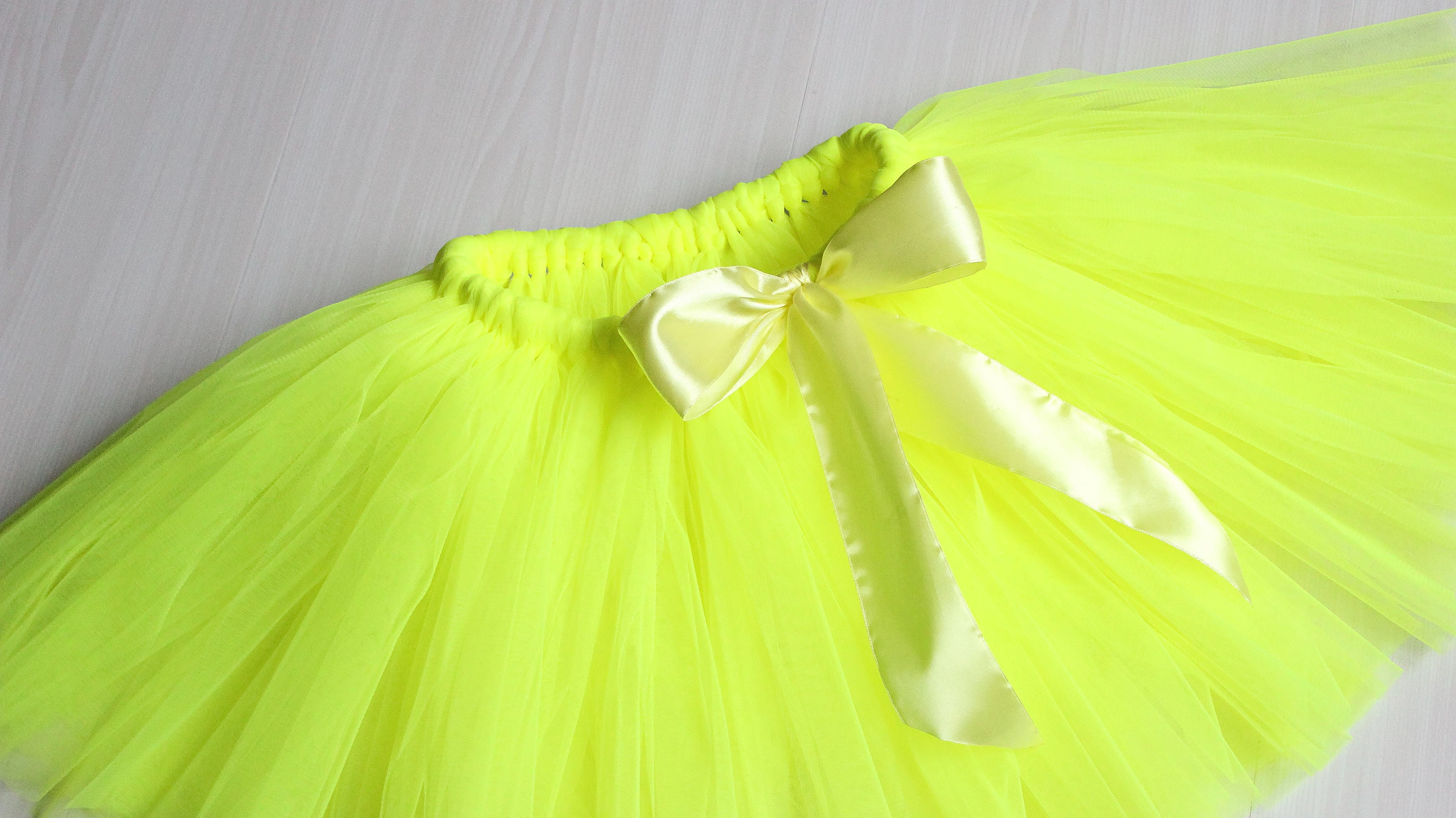 Neon yellow tutus for girls tutu for first birthday Kids Etsy