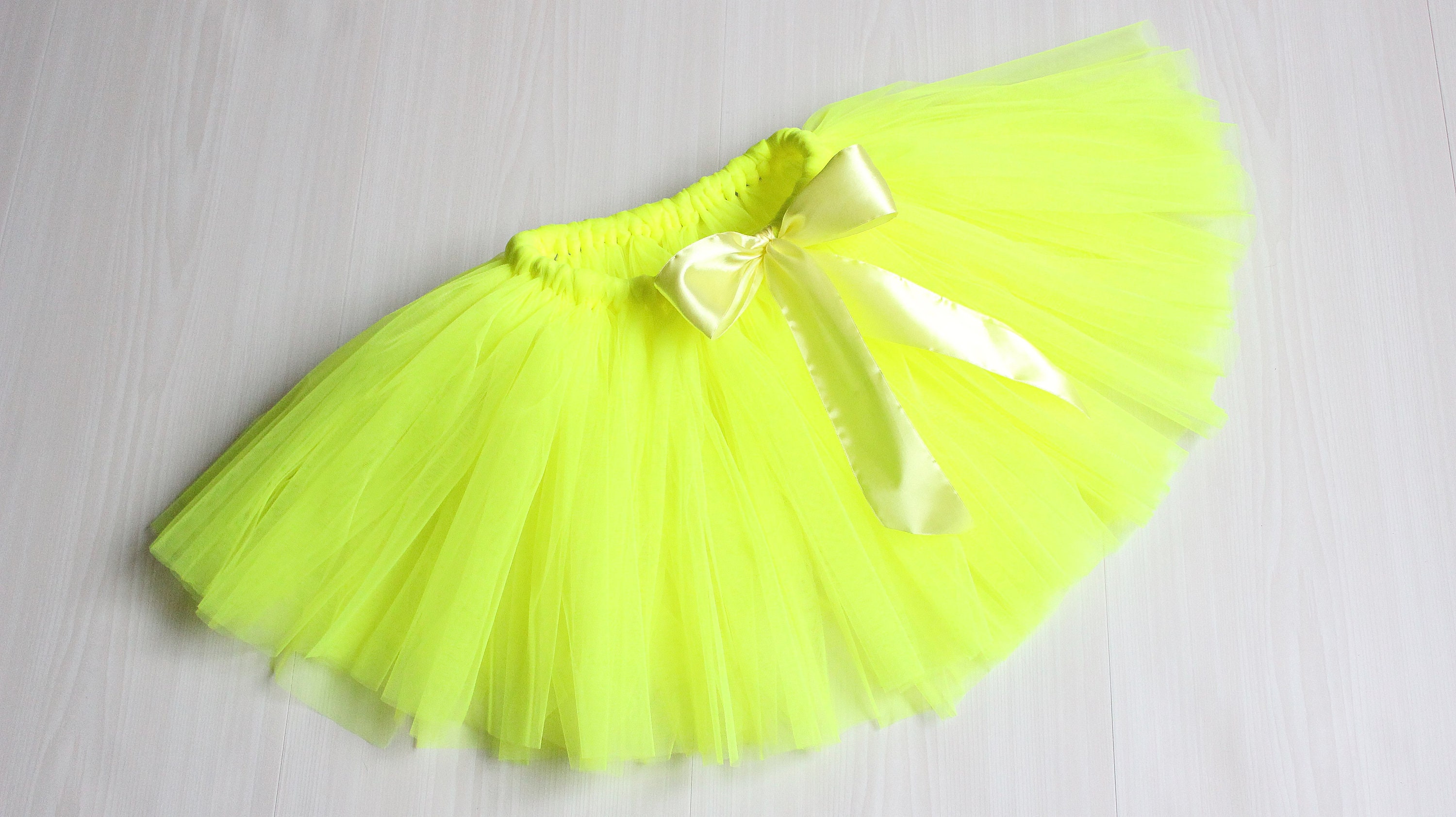 Neon yellow tutus for girls tutu for first birthday Kids Etsy