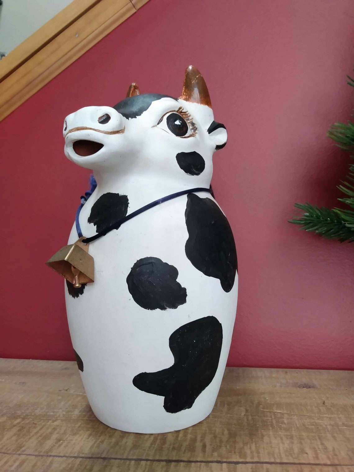 Ceramic decorative cow pitcher Etsy