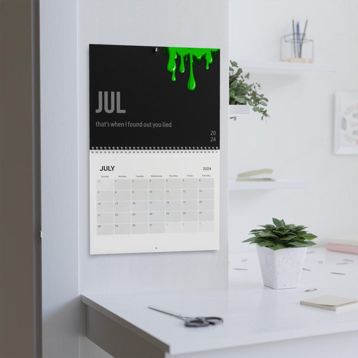 2024 Slime You Out Calendar sold by Rhetorical Coding SKU 96404805