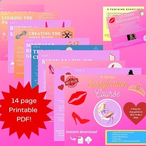 The Elite Bimbo Sissification Course 14-page Printable PDF Instant Download | Feminization Training| Sissification | Sissy | Mature Content