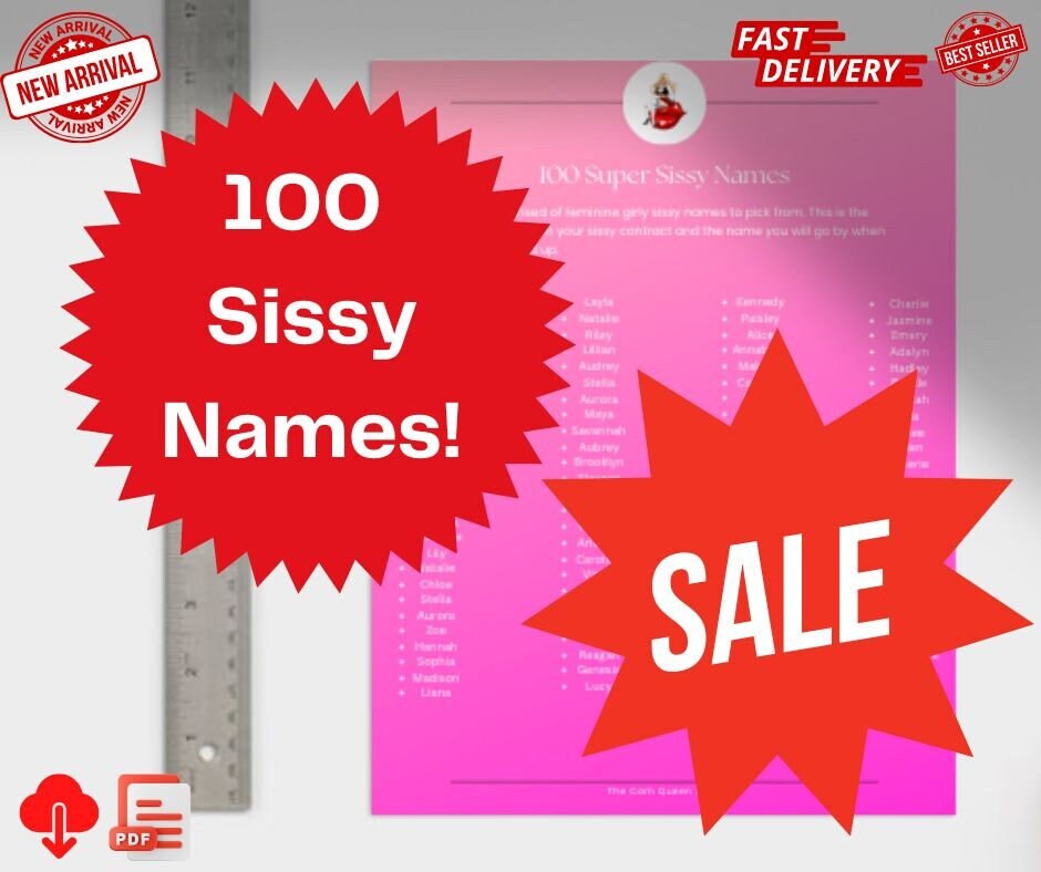 100 Sissy Names PDF, Pick a Sissy Name From 99 Feminine Names