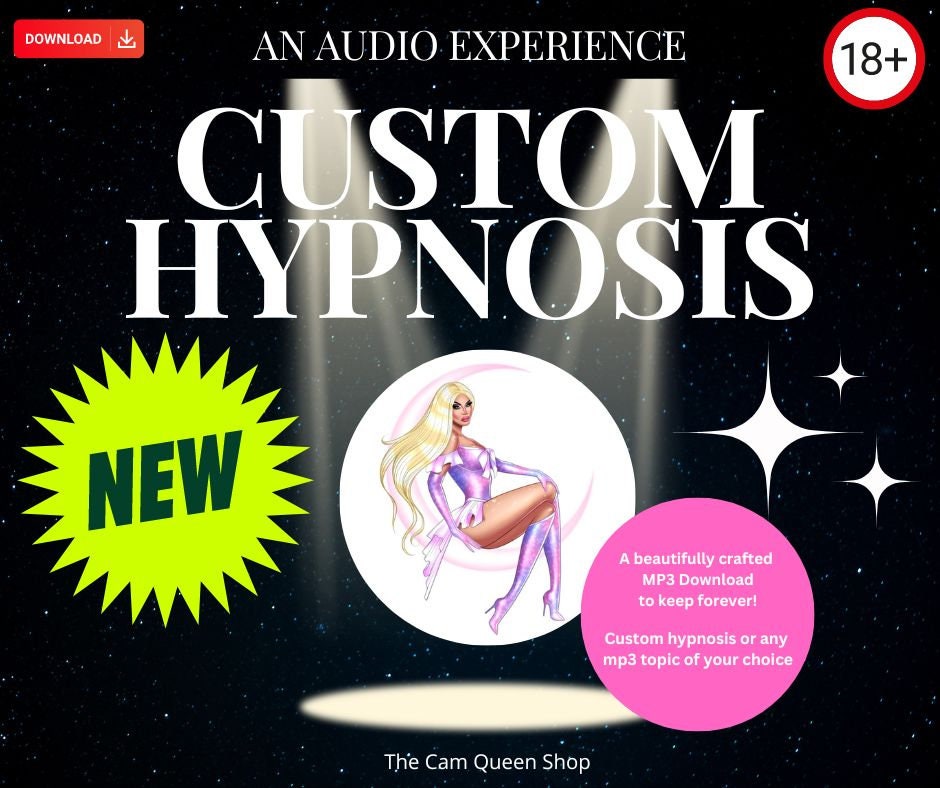 Custom Hypnosis or Adult audio file MP3 Download, Sissification, Sissy, Femdom, Sissy Training, Submissive, Hypnotic Training