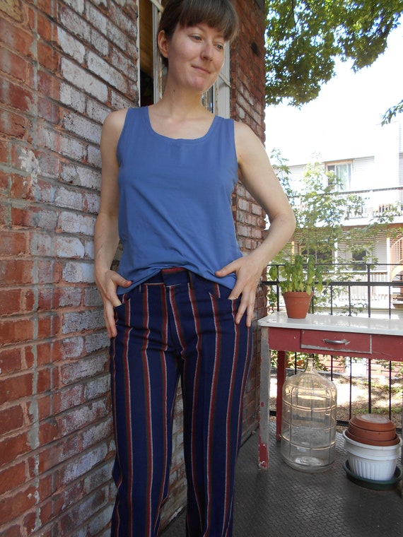 Deadstock Wool Striped Pants Mod 60s