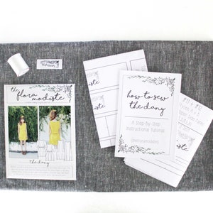 The Dany DIY Sewing Kit: Black & White Hemp/Organic Cotton Blend