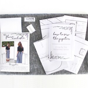 The Jupiter DIY Sewing Kit: Black & White Hemp/Organic Cotton Blend