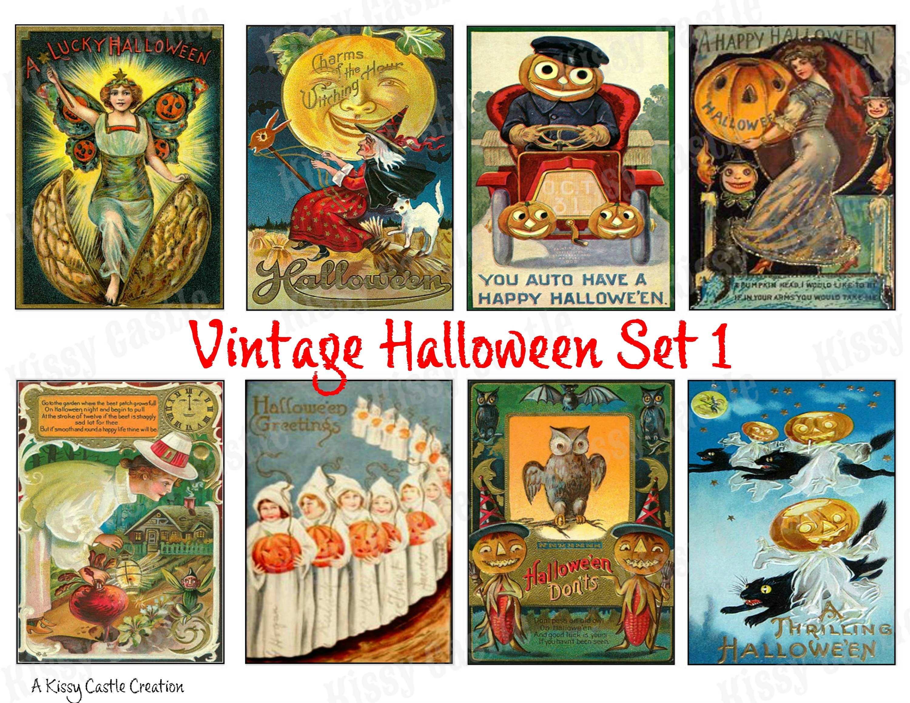 Complete Vintage Halloween Collection Digital Printable Etsy