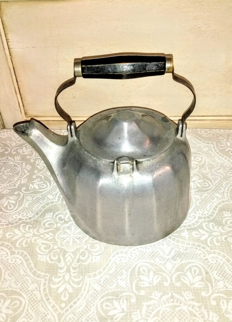 Vintage Wagner Ware Colonial Tea Kettle Etsy