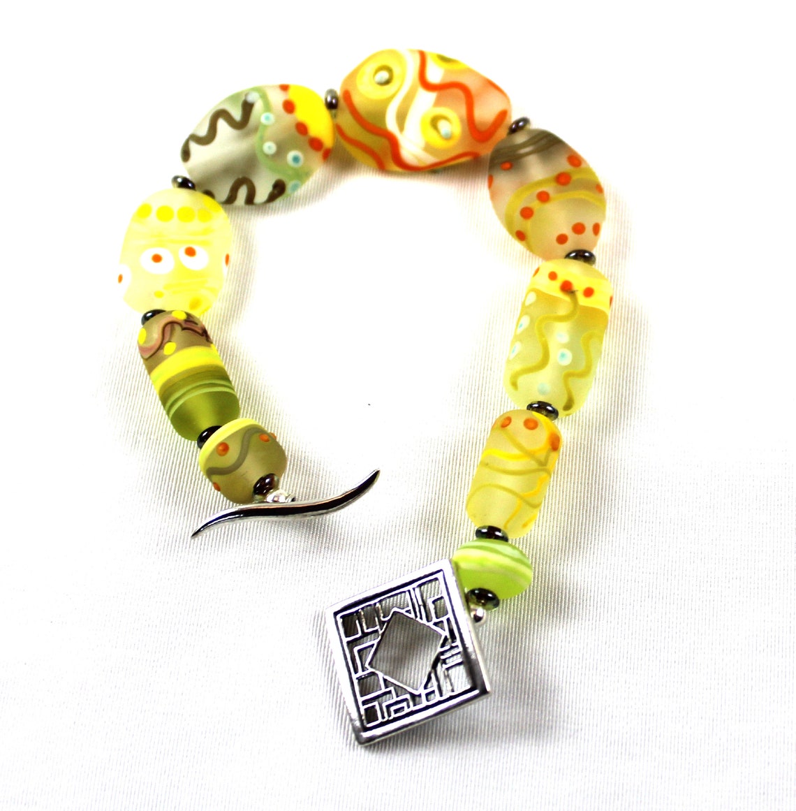 Handmade Art Jewelry Handmade Jewelry Set Art Bead Bracelet Etsy