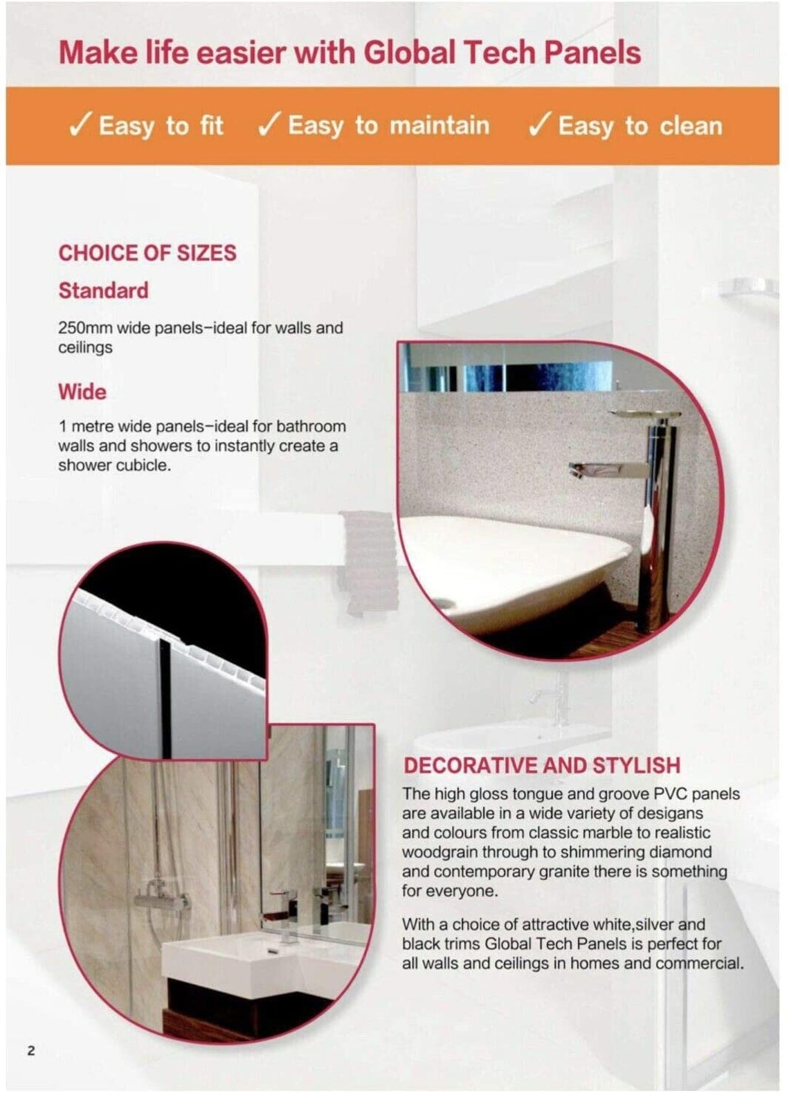 10pk PVC Wet Wall Bathroom Panels Thick Black Sparkle 250 mm Etsy