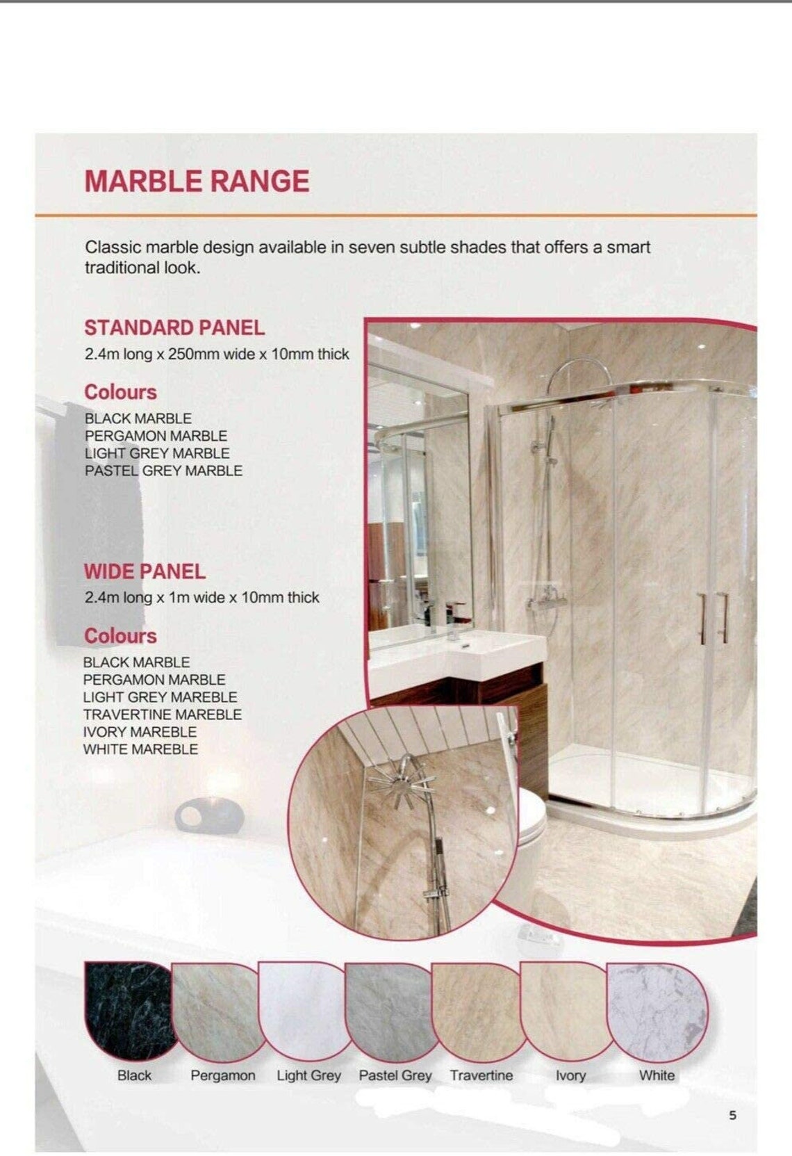 10pk PVC Wet Wall Bathroom Panels Thick Black Sparkle 250 mm Etsy