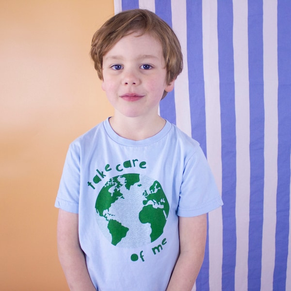 Eco Warrior Earth Kid es T-Shirt